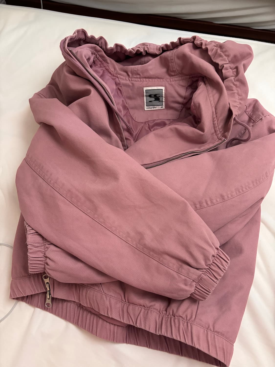 코드그라피 핑크 후드 점퍼 M 상품이미지2