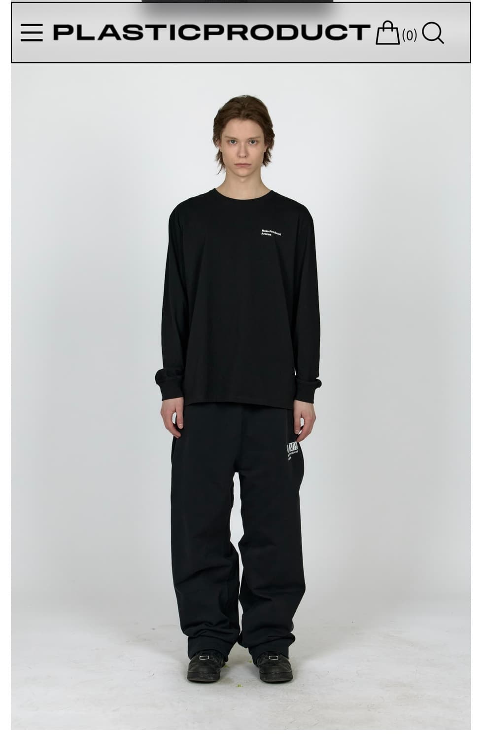 플라스틱 프로덕트 콘트라스트 스웻팬츠 팝니다. 상품이미지6