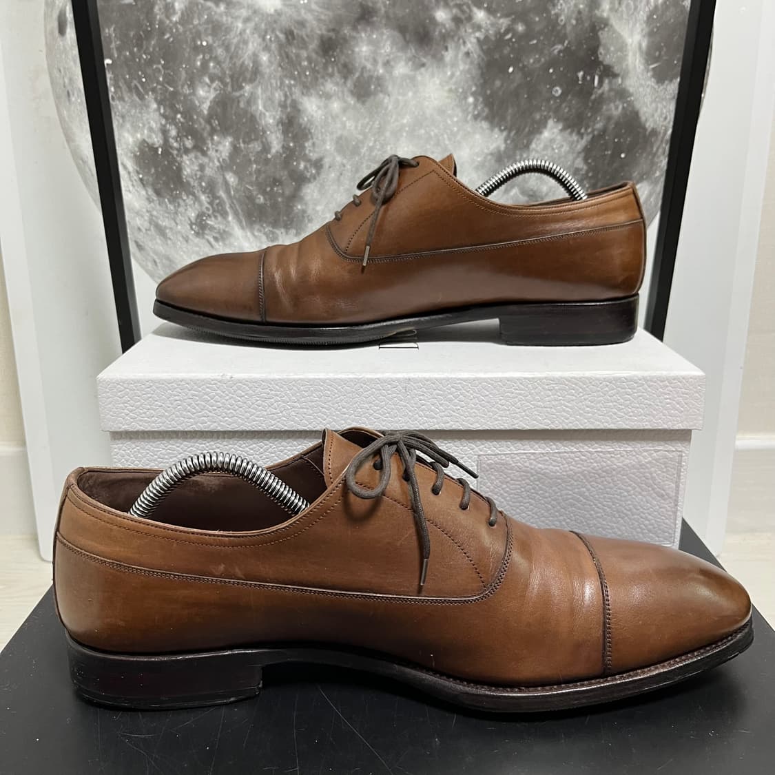 정품 10) 까르미나 10085 브라운 옥스퍼드 구두 상품이미지2