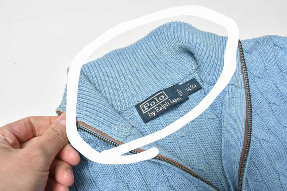 폴로 랄프로렌 반집업 케이블 니트 S N1296 상품이미지7