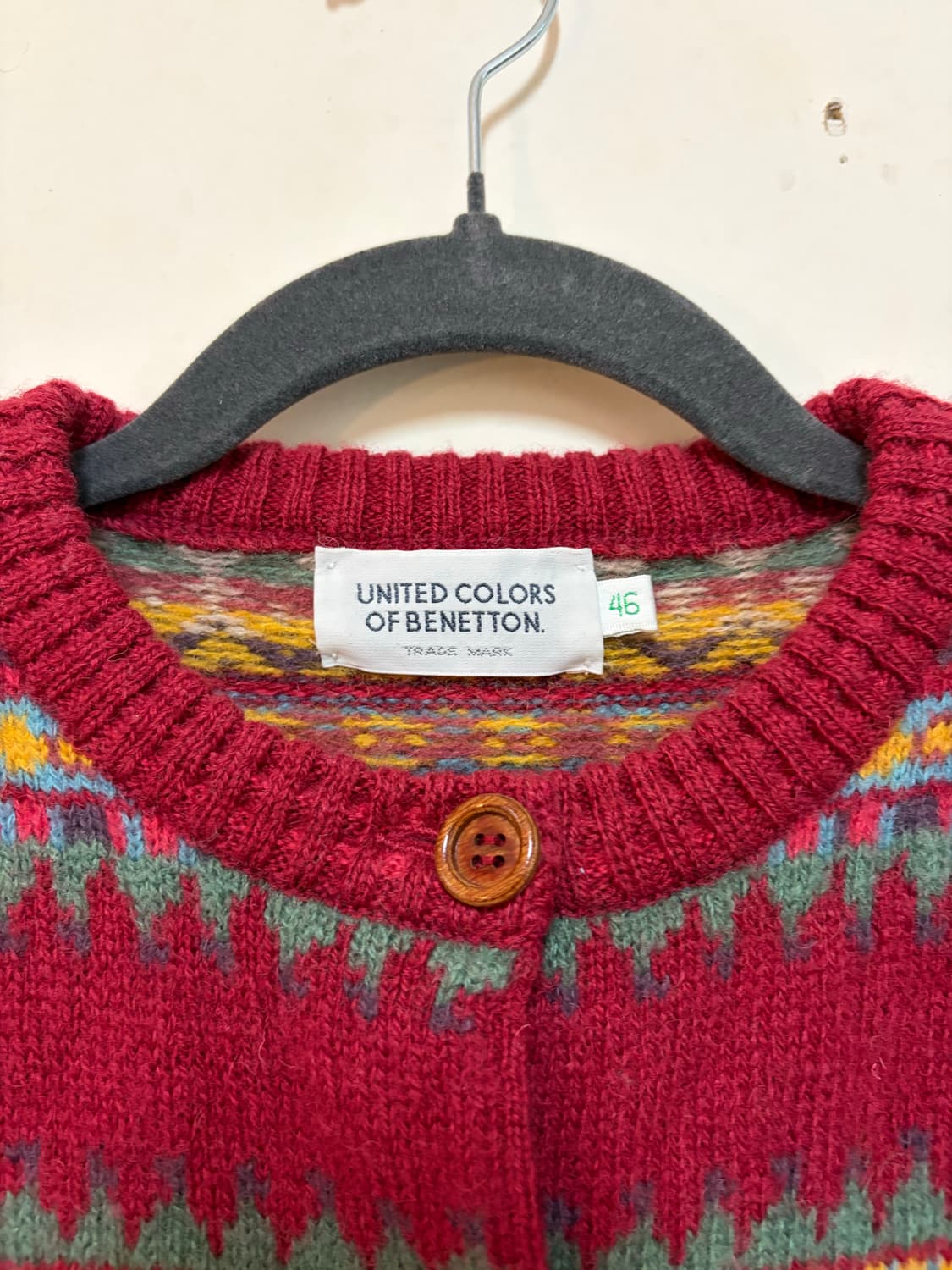 베네통 페어아일 카디건 상품이미지3