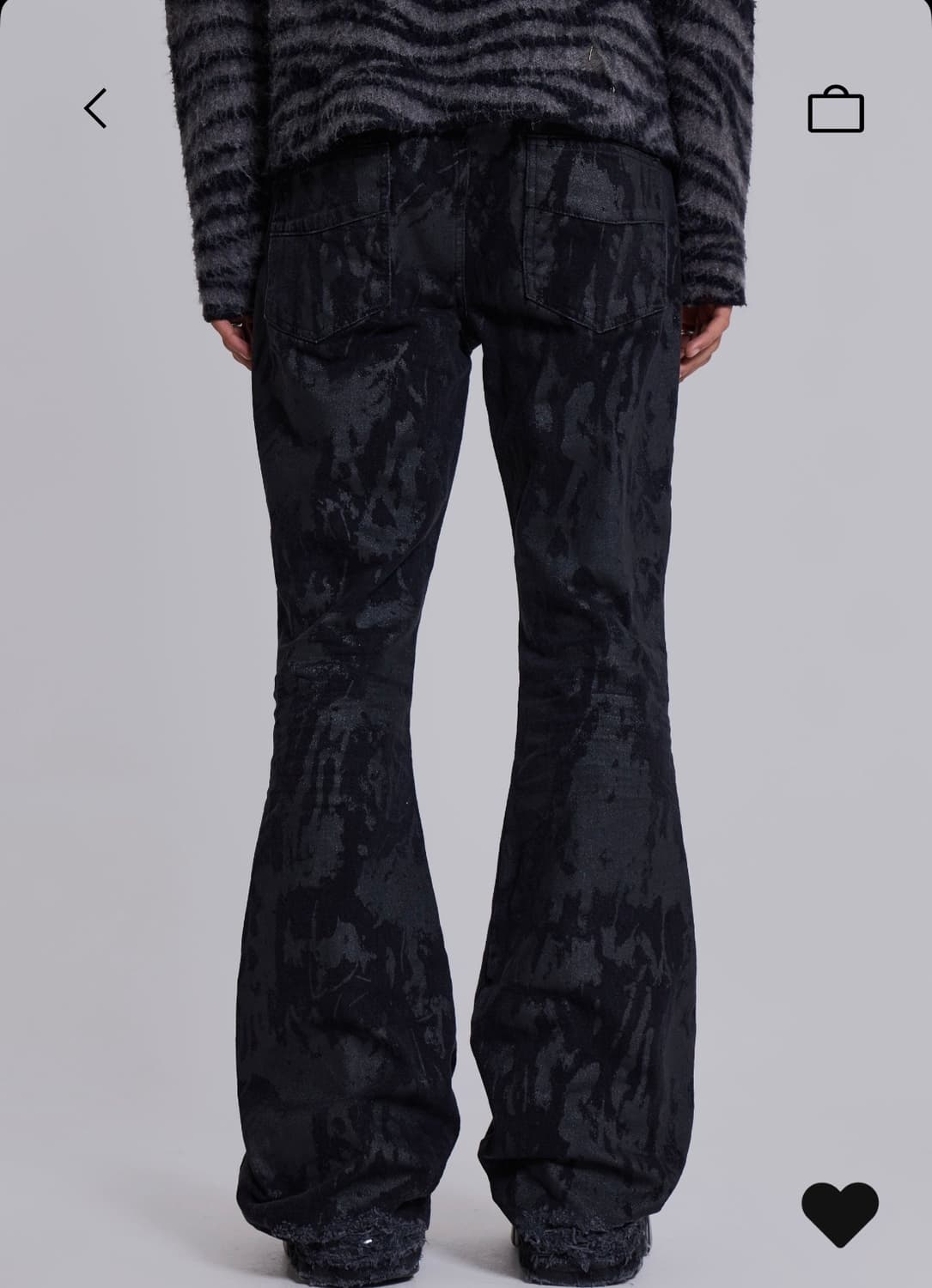 Jaded london Wax Coated Drift Jeans W28 상품이미지3