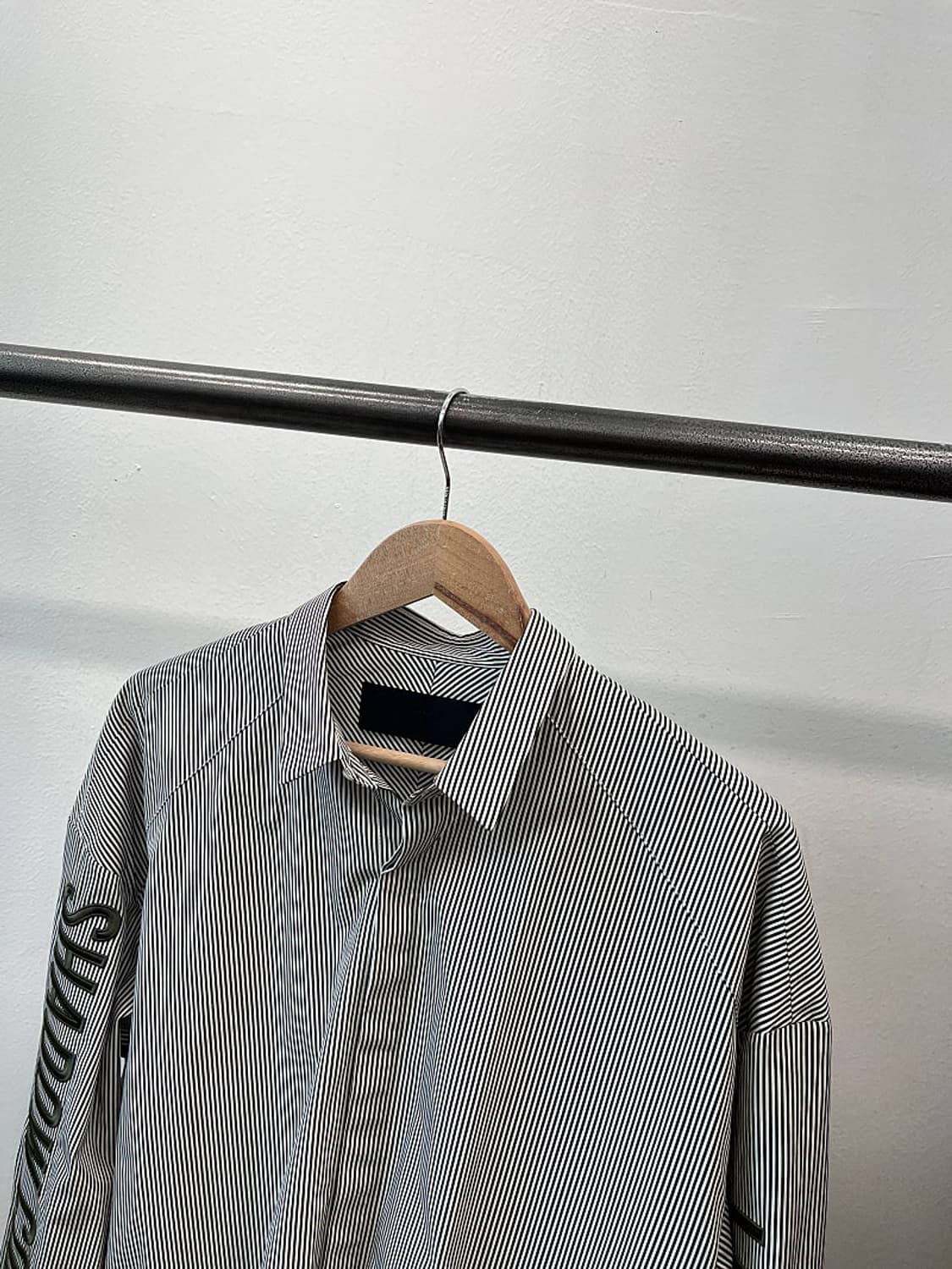 105) 준지 소매자수 스트라이프 셔츠  상품이미지2