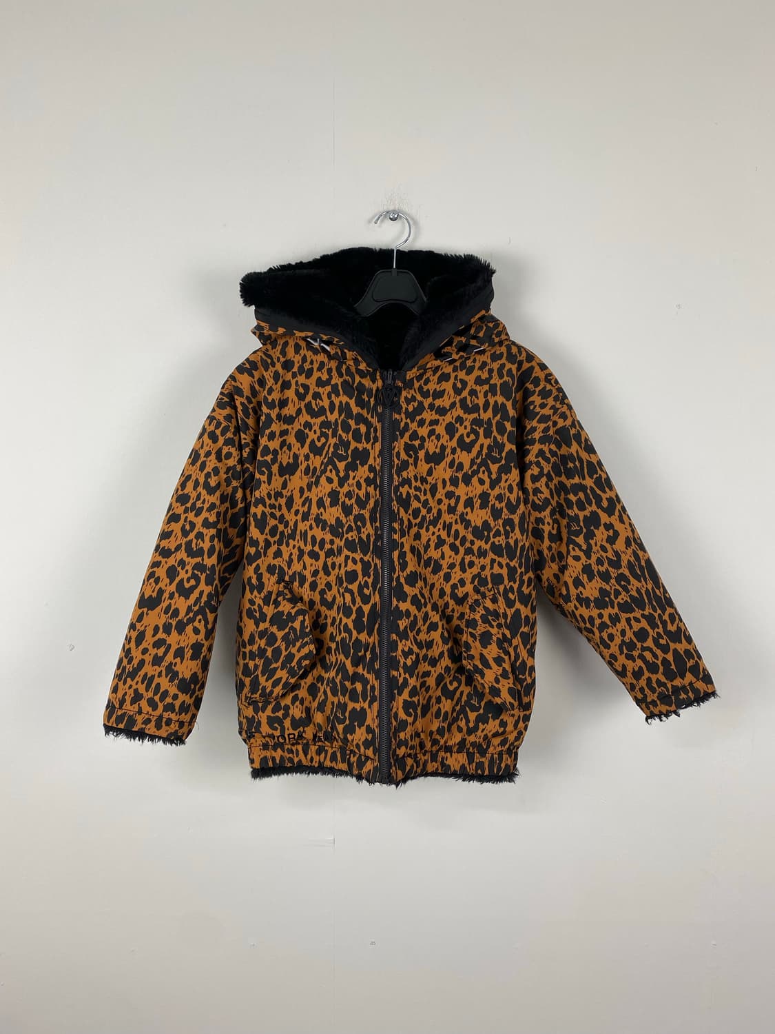 라이프워크 리버시블 퍼 레오파드 후디드 패딩 상품이미지3