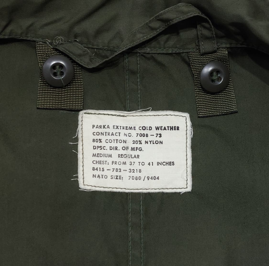 m65 피쉬테일 파카 오리지널 미디움 M 민트급 70s 상품이미지9