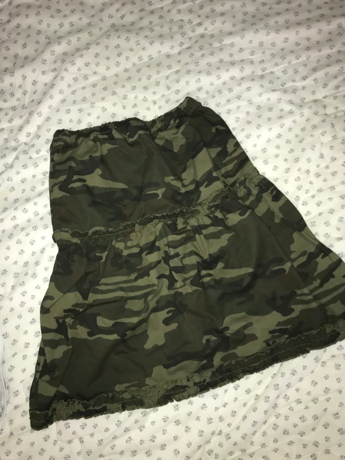 카모 스커트 레이어드 스커트 빈티지 치마 그런지 하구미 히피 모리걸 상품이미지2