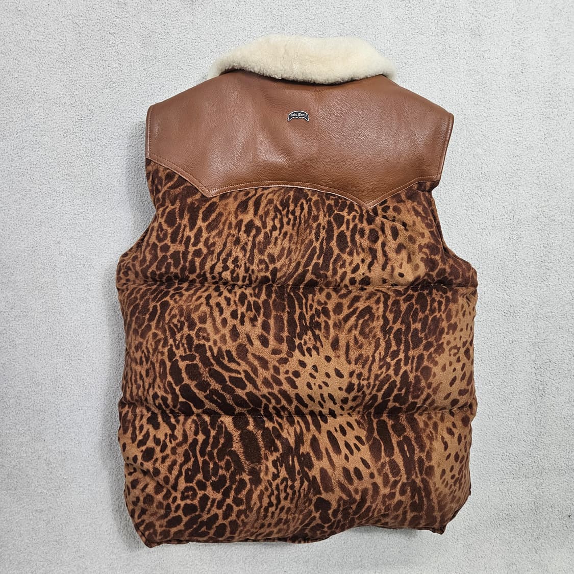 누드본즈 레오파드 패딩 베스트 M 상품이미지2