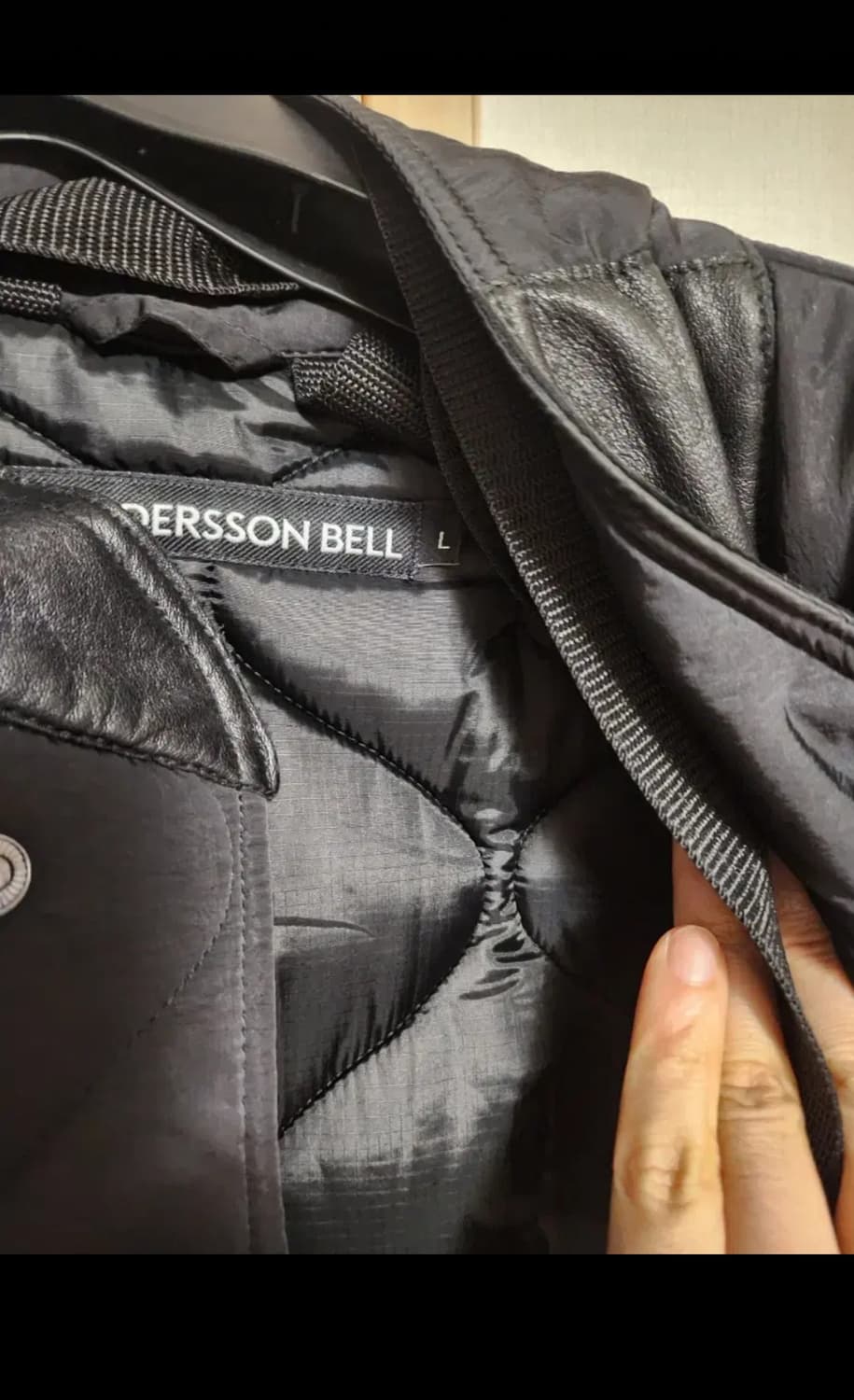 앤더슨벨  유니섹스 니트패치 퀼팅 블루종 점퍼  상품이미지8