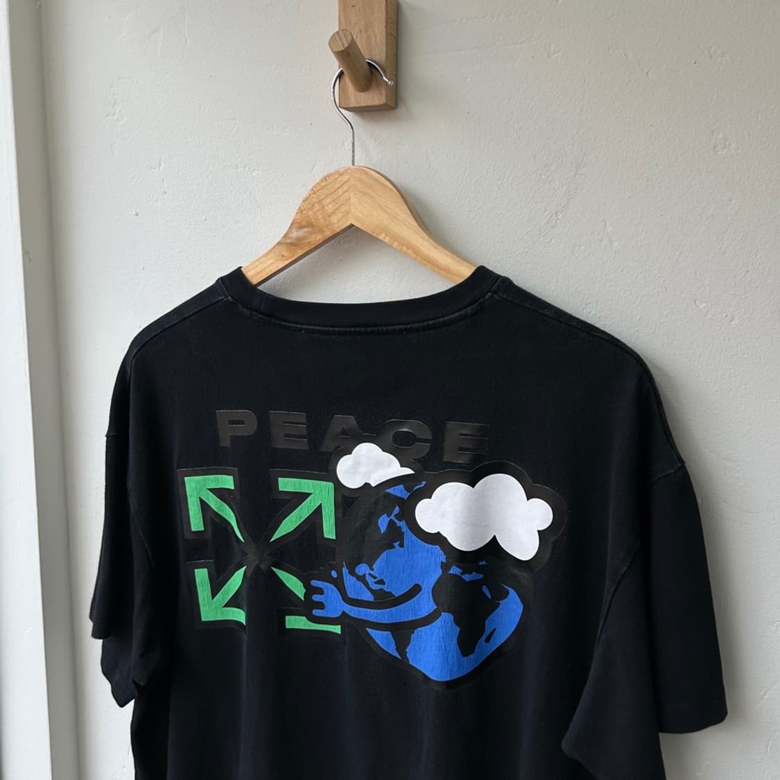 16468 - 오프화이트 피스 월드와이드 반팔 티셔츠 상품이미지1