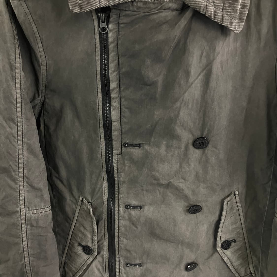 Diesel 디젤 빈티지 가공 라이더 블루종 자켓 S 상품이미지5