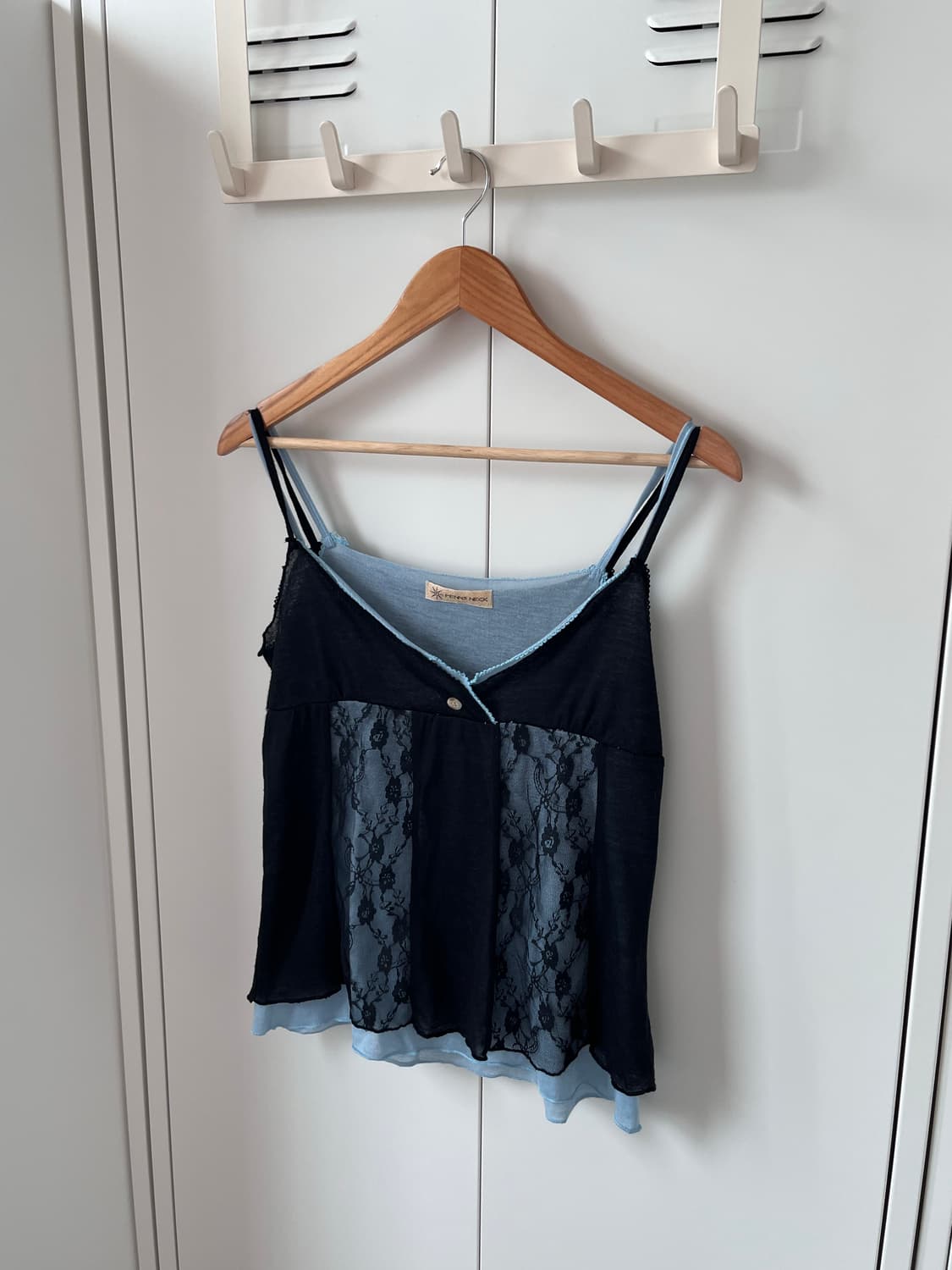 Penns neck 레이스 레이어드 슬리브리스 상품이미지7