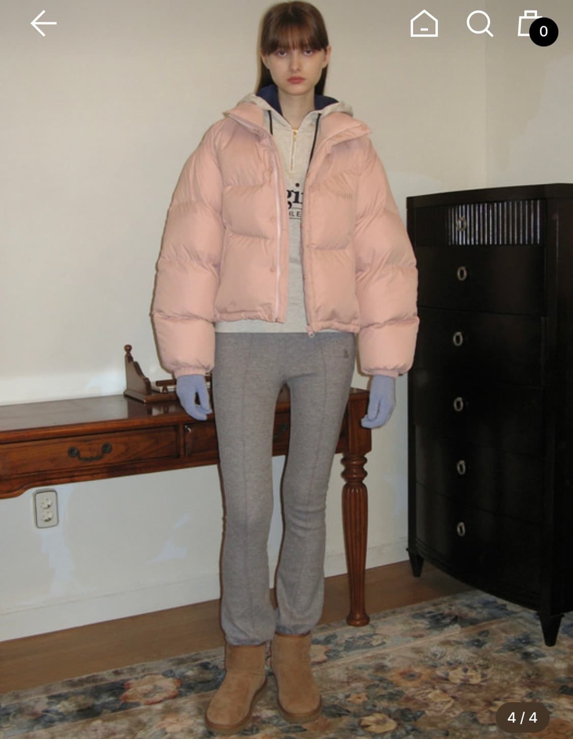 시눈 puffer jacket-soft pink 상품이미지2