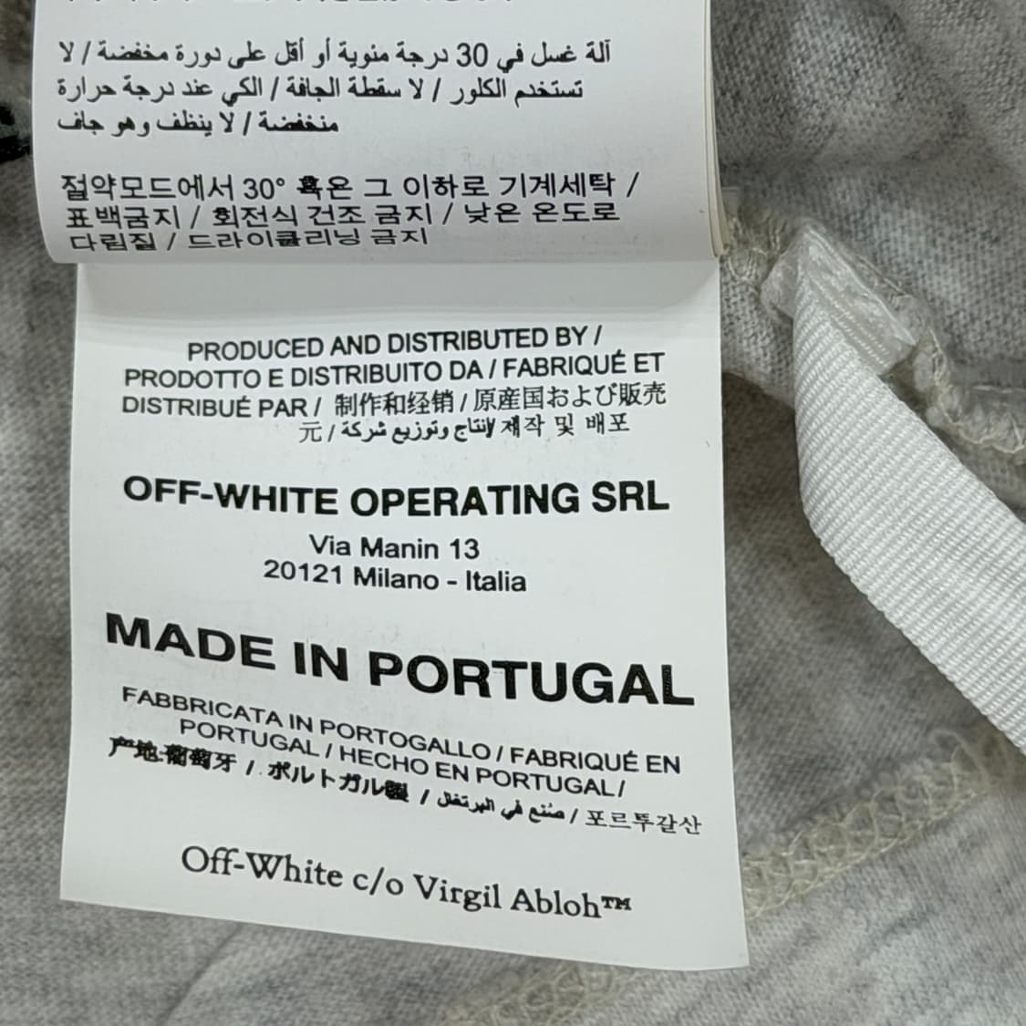 오프화이트 마커 애로우 반팔티 그레이 S 상품이미지7