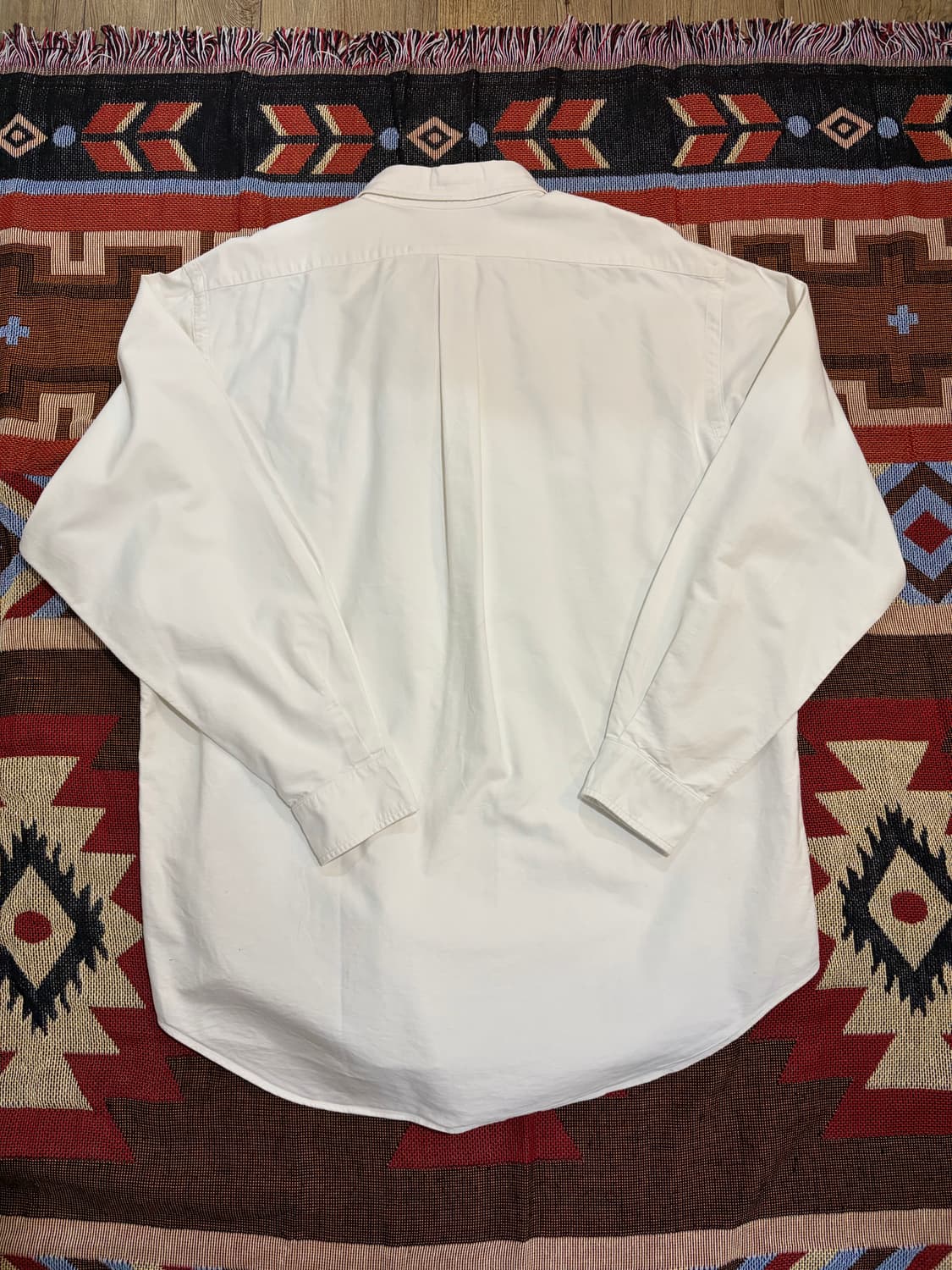 XXL) 90s 폴로 랄프로렌 야머스 셔츠 화이트 상품이미지8