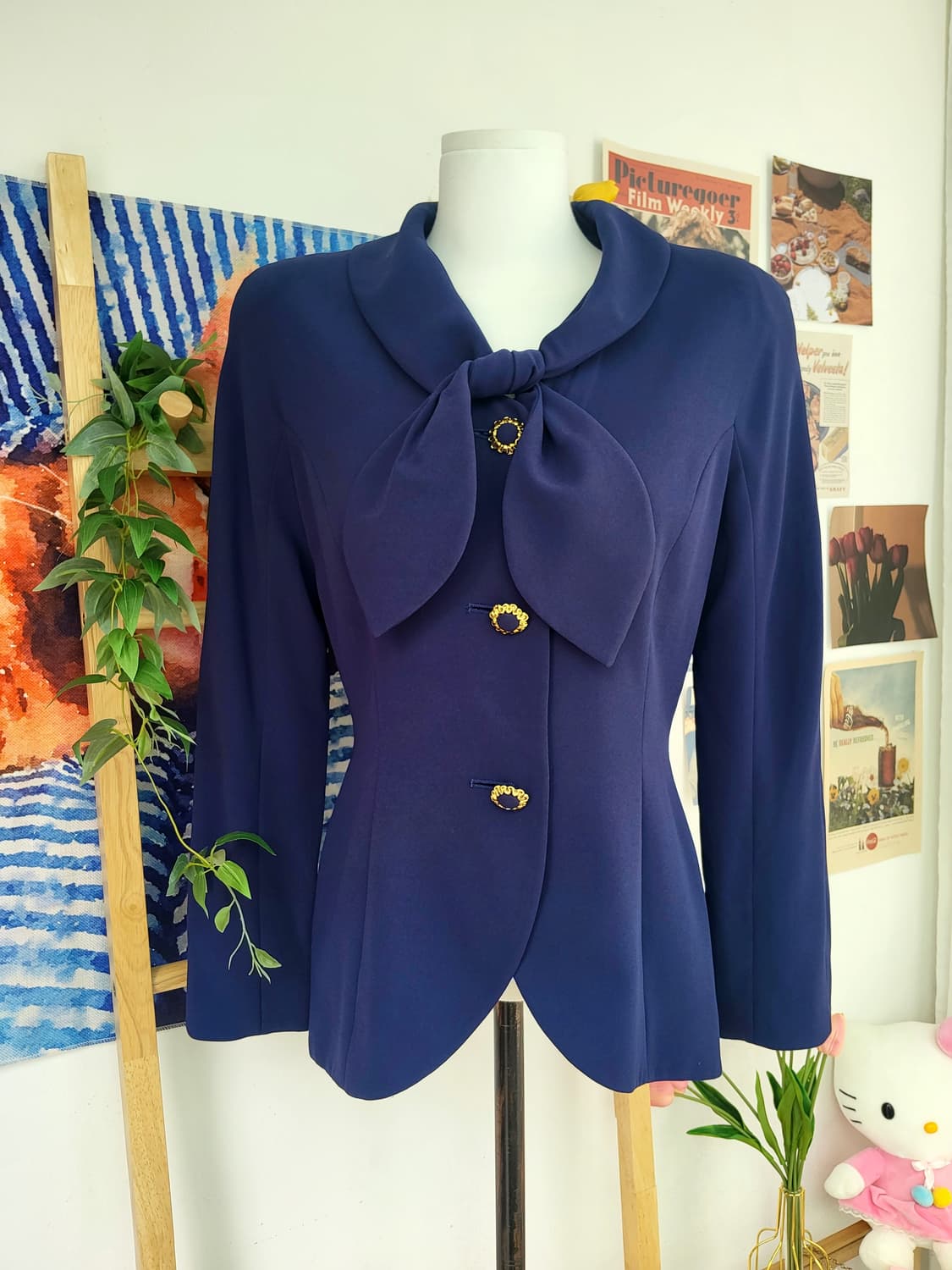 멜로즈 빈티지 네이비 자켓 상품이미지1