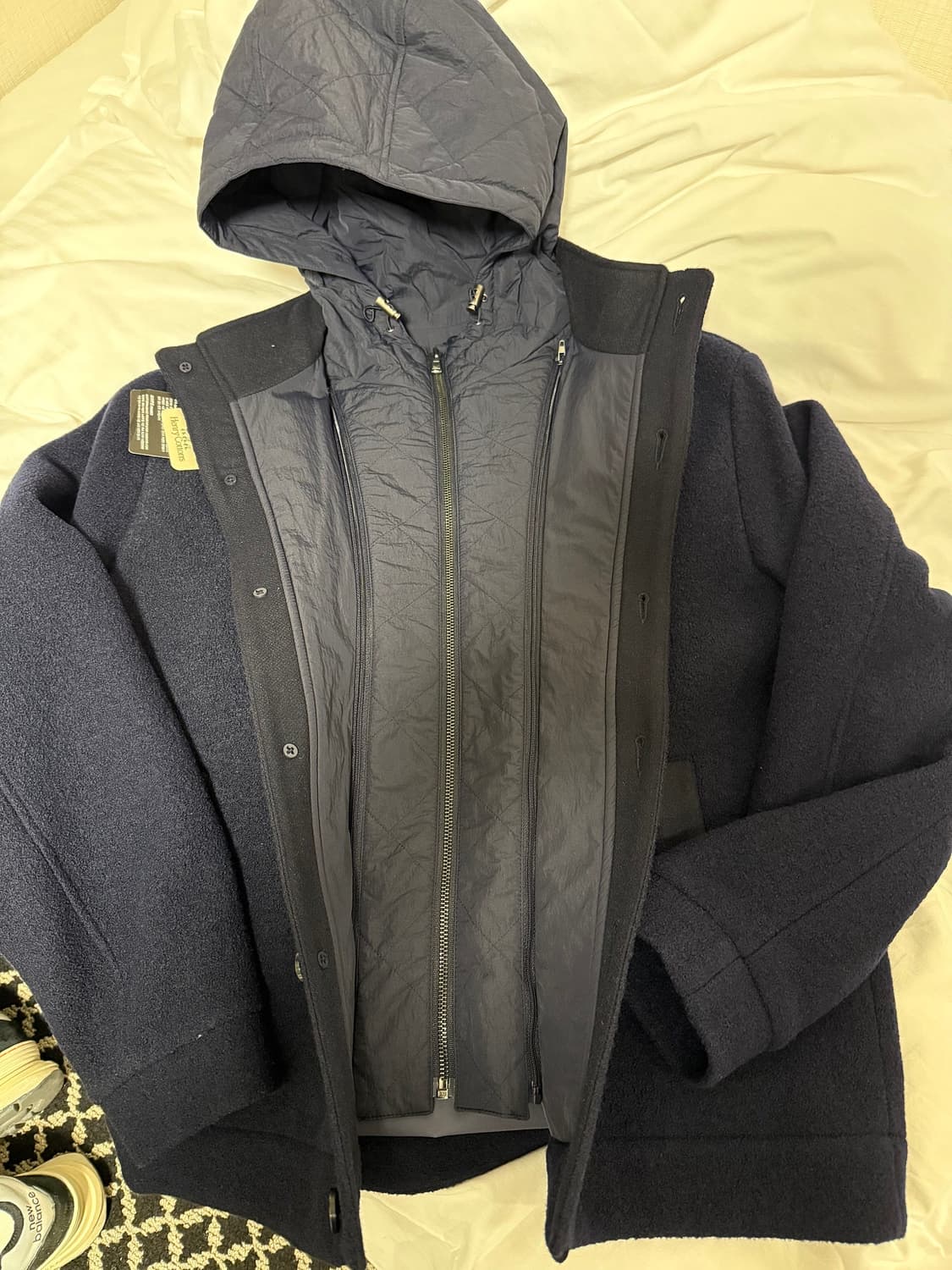 헨리코튼 / 디테처블 후드 울 다운 점퍼 105 사이즈 상품이미지2