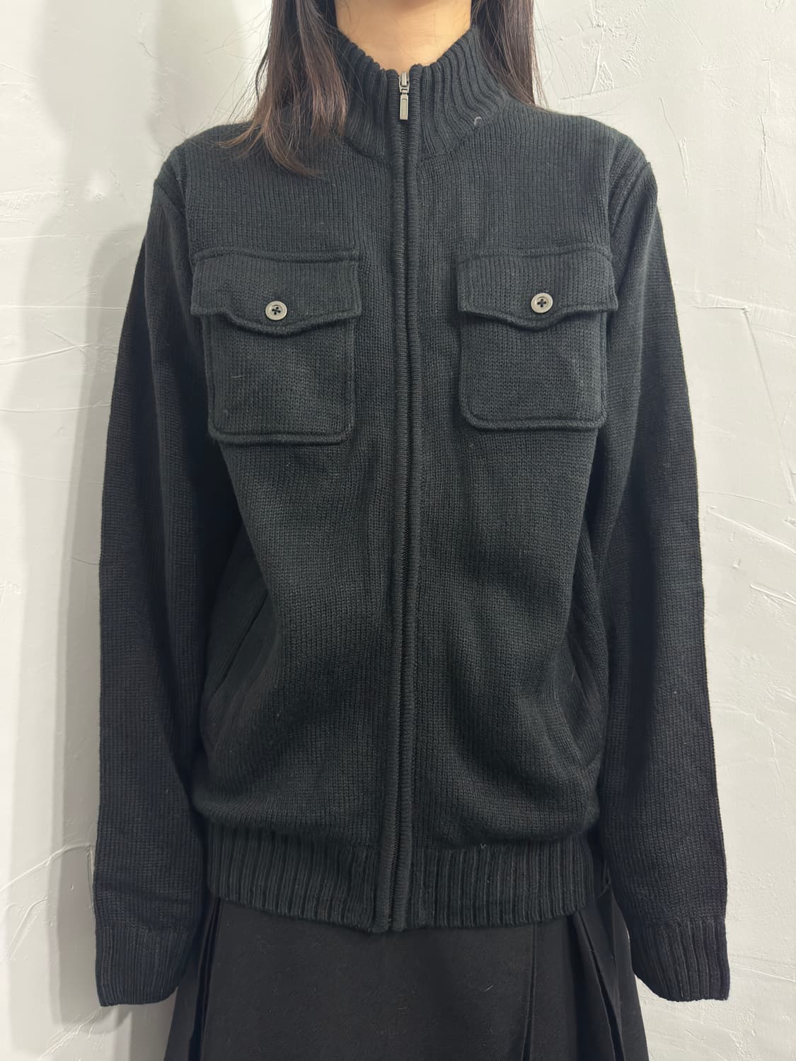 topvalu pocket knit zipup 상품이미지1