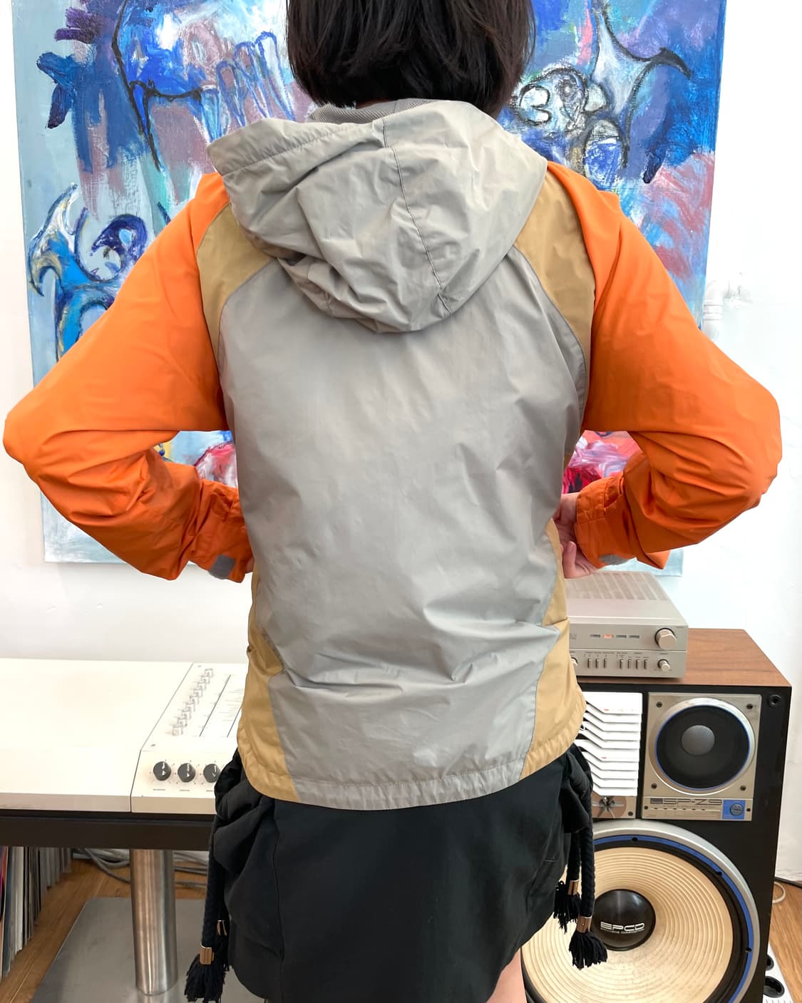 [S] 꼼데가르송 셔츠 나일론 후드 자켓 상품이미지4