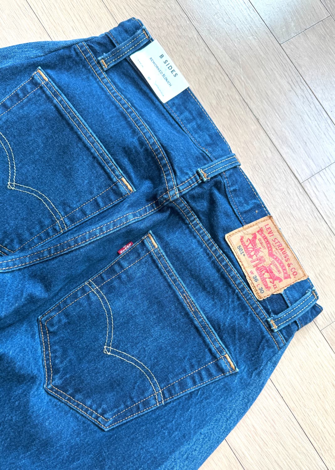 B SIDES  vintage indigo tatted lace 데님 상품이미지9