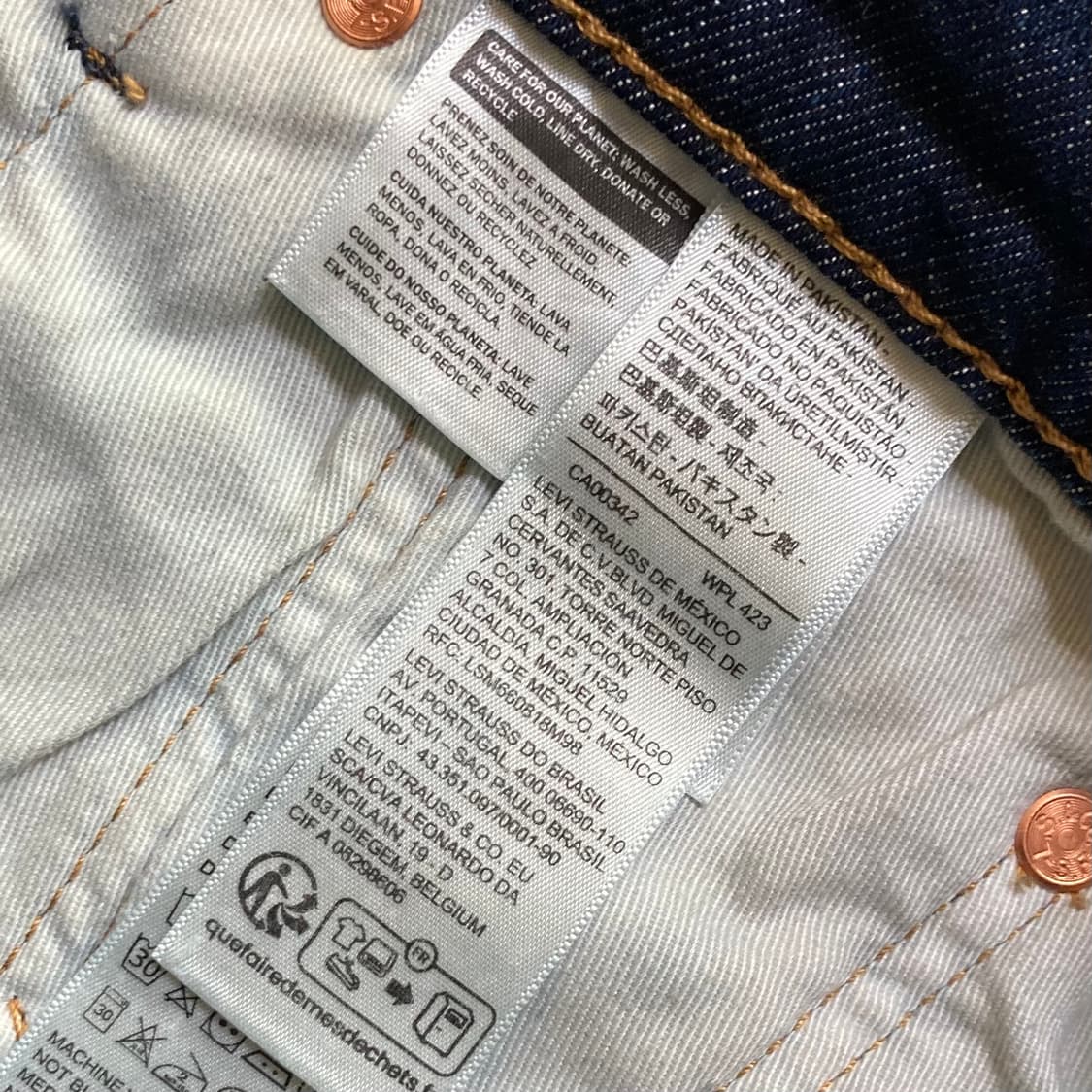 리바이스 502 빅E 데님팬츠 W30 L30 상품이미지5