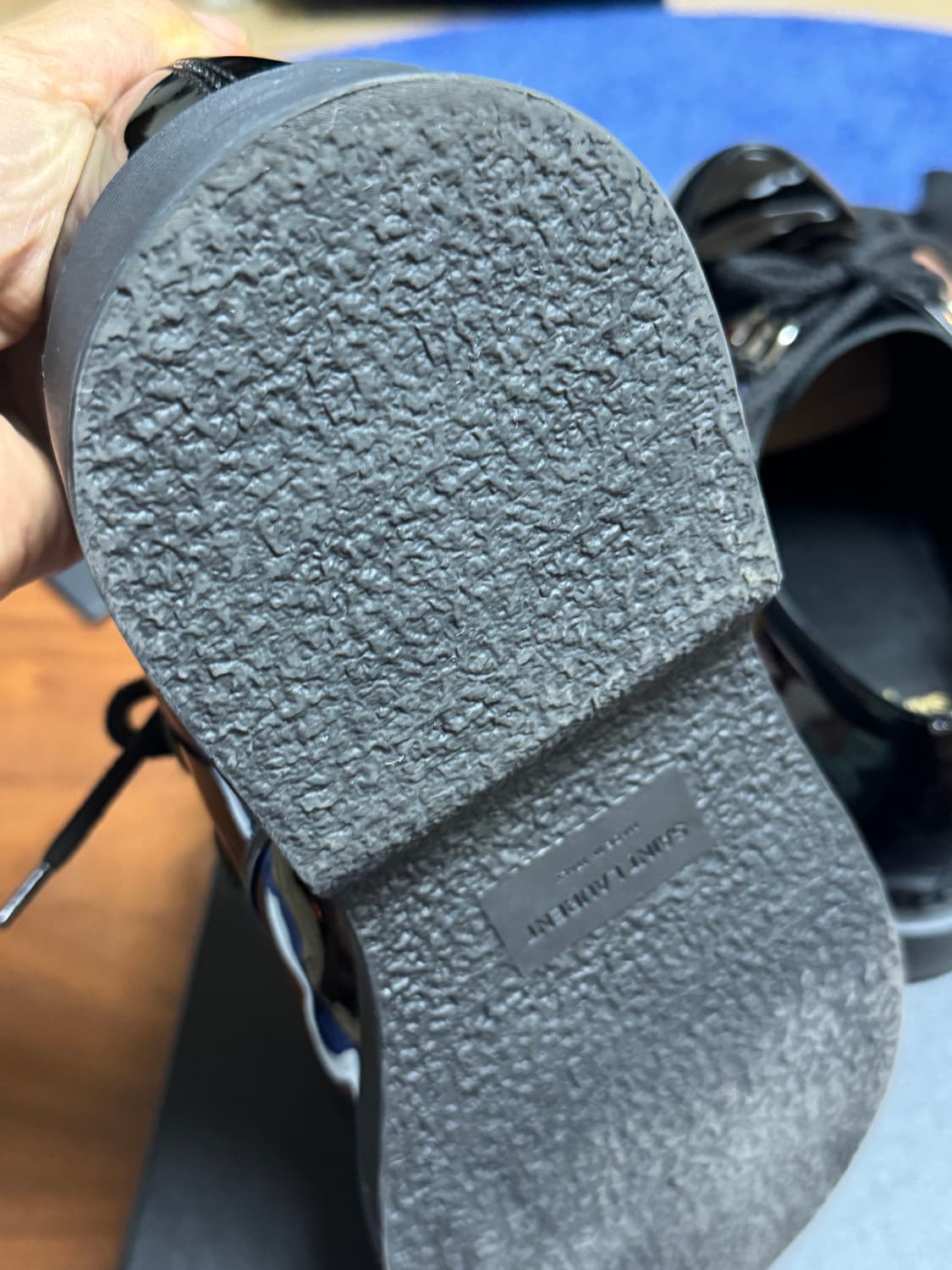 생로랑 블랙 페이턴트 남성 테디 더비 42.5 상품이미지8