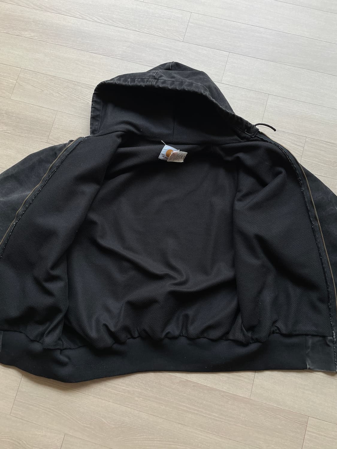 90s 칼하트 JR105 블랙 액티브 자켓 OG 후드자켓 상품이미지7