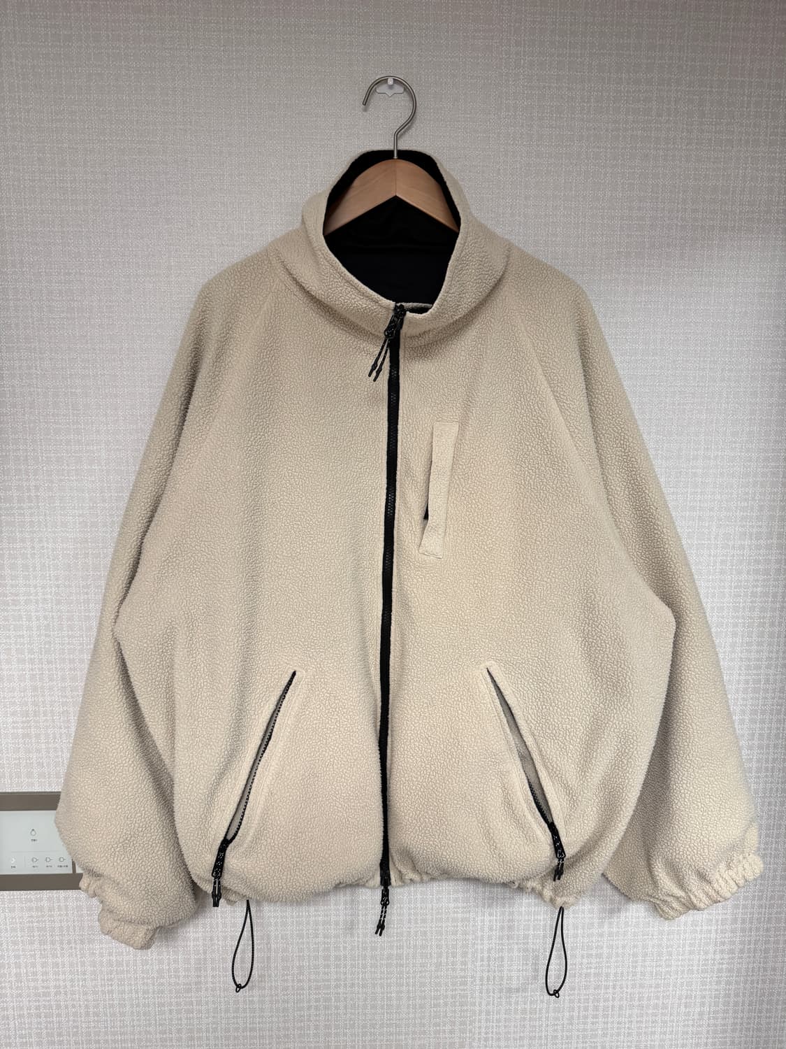 CLESSTE 폴라텍 리버시블 밀리터리 자켓 아이보리 상품이미지1