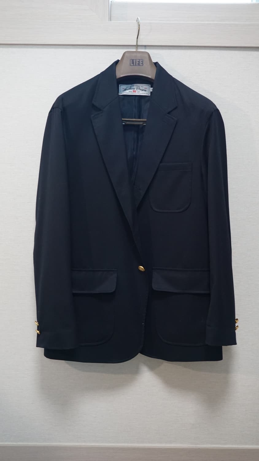 라이프 아카이브 네이비 금장 블레이저 상품이미지1