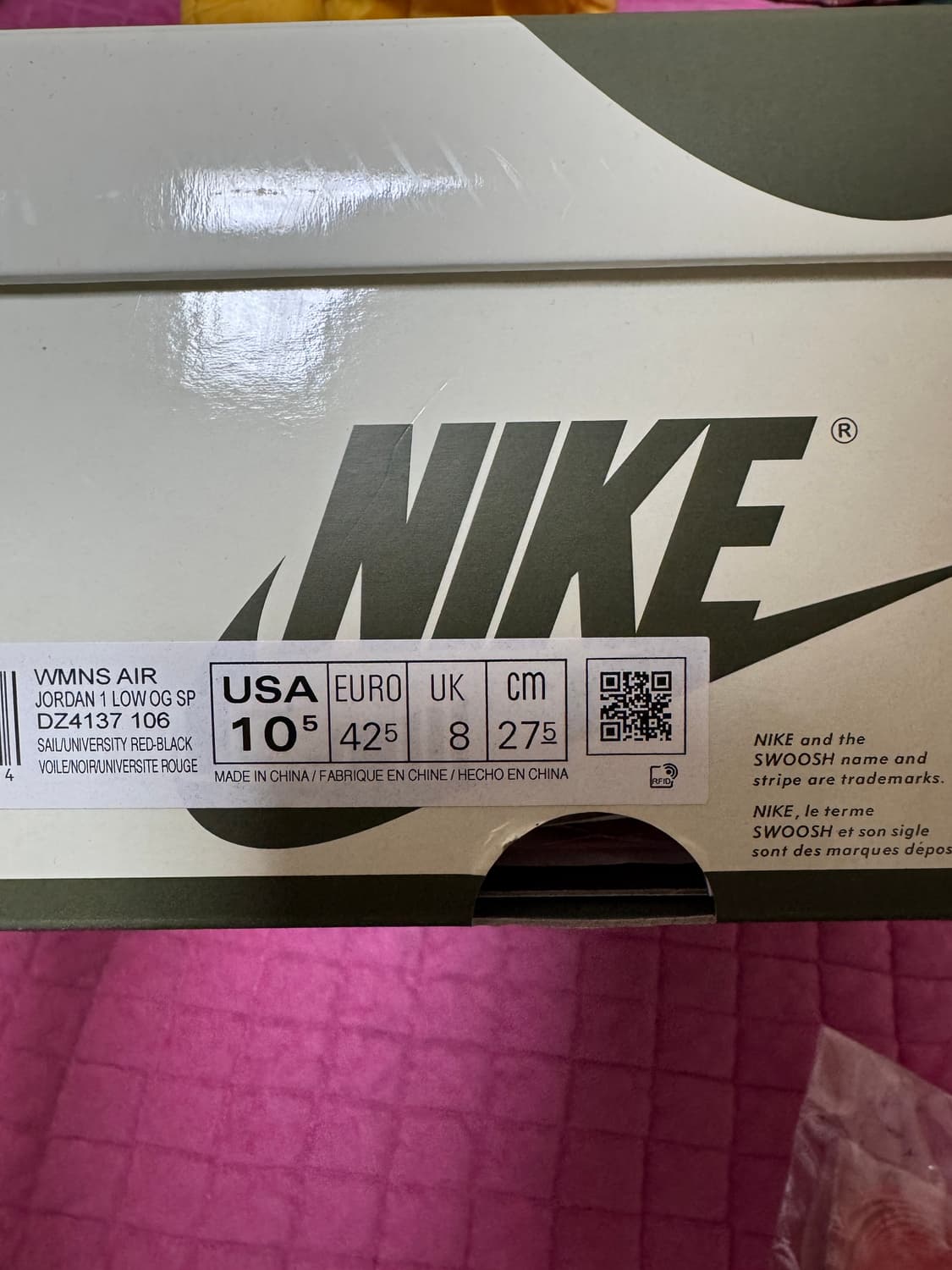 W275 조던1 로우 트레비스캇 미디움 올리브 상품이미지5