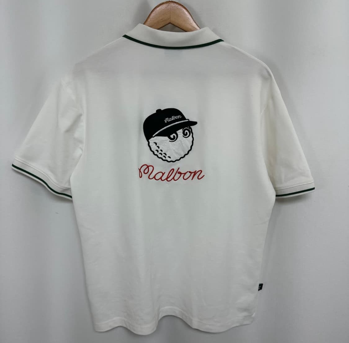 말본 남자 골프 카라 반팔티 화이트 100 L  상품이미지6