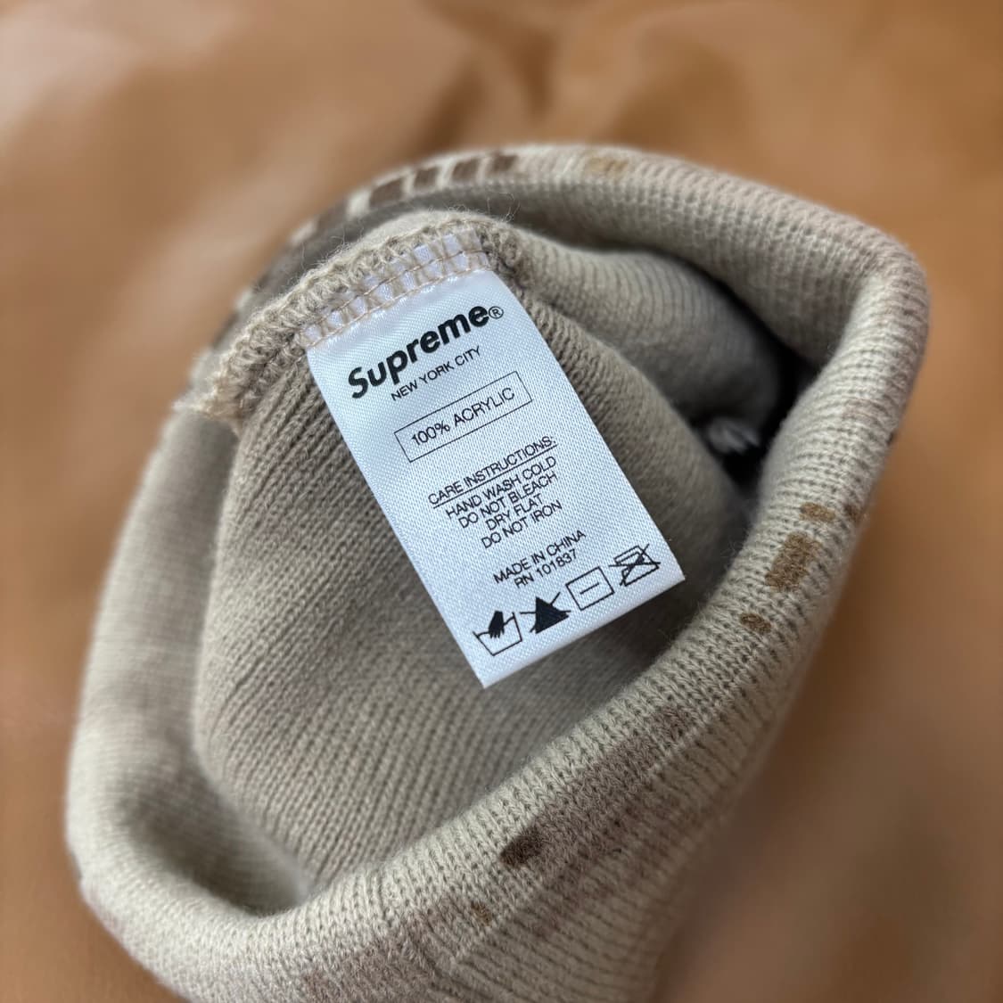 슈프림 비니 모자 디지털 카모 탄 상품이미지5