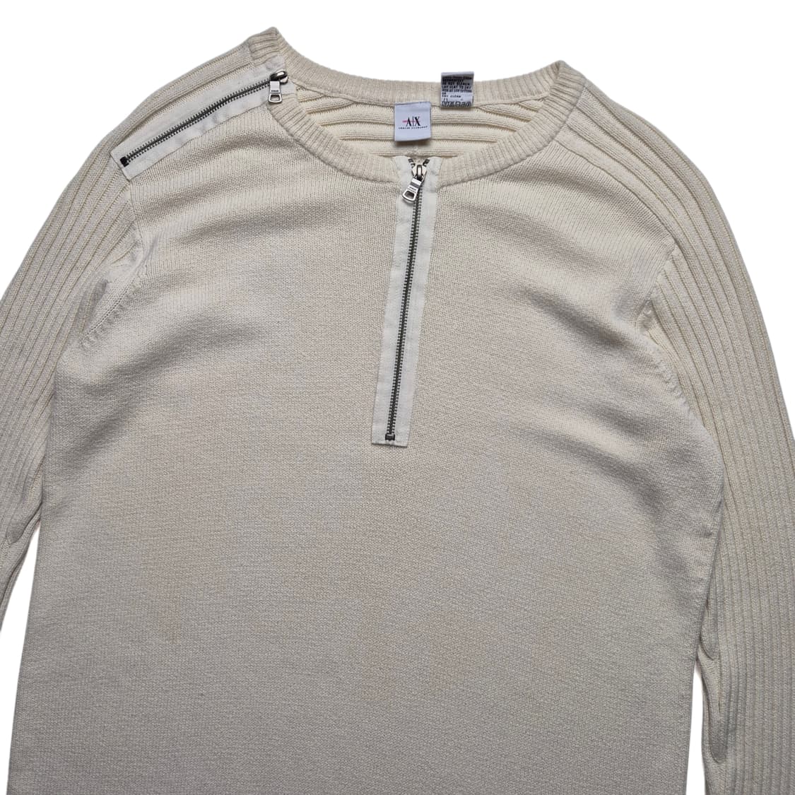 [L] 아르마니 익스체인지 지퍼디테일 골지니트 상품이미지2