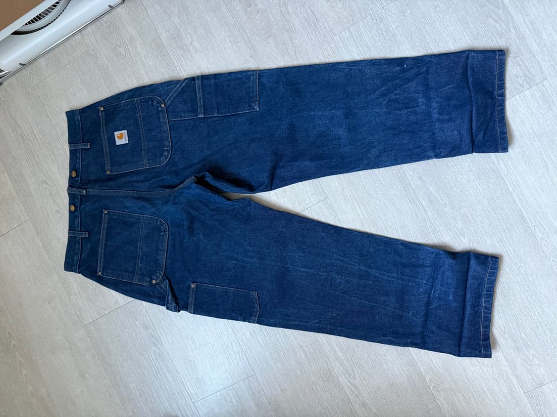 32x32 칼하트 더블니 데님 워크팬츠 상품이미지3