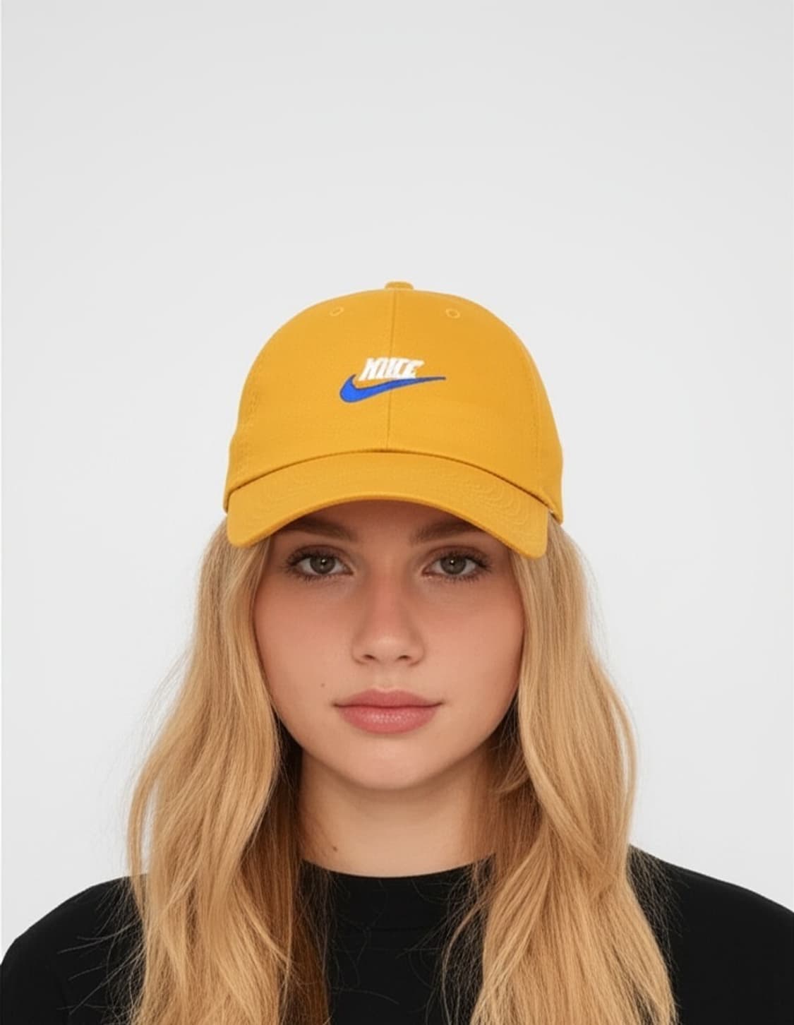 NIKE 나이키 헤리티지86 퓨추라 머스타드/블루 남녀공용 볼캡 모자 헬 상품이미지2