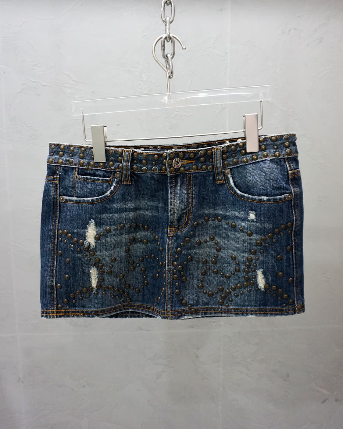 Stud Denim Skirt 상품이미지1