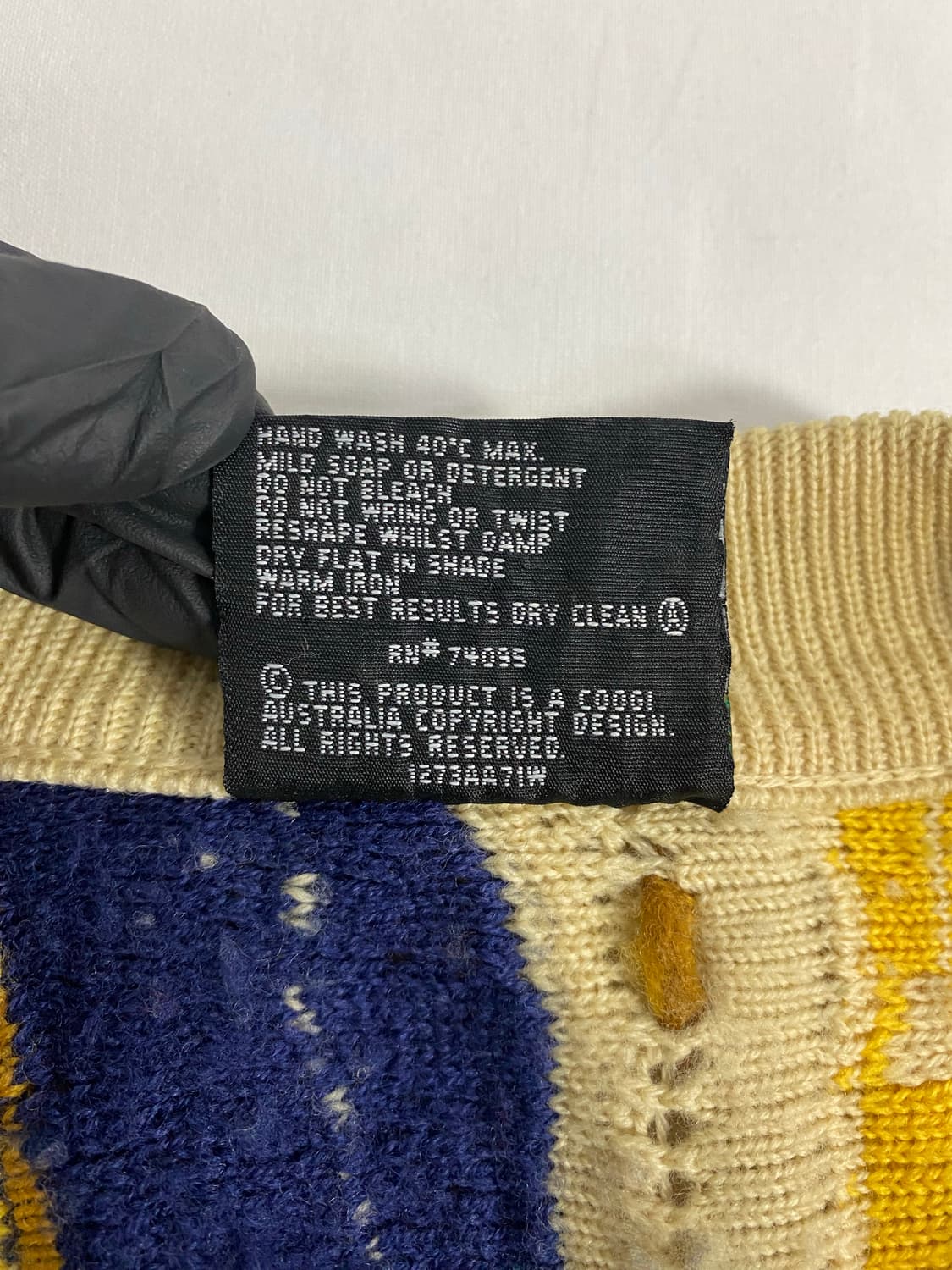 쿠지 COOGI 케이블 울 니트 가디건 S <273> 상품이미지6