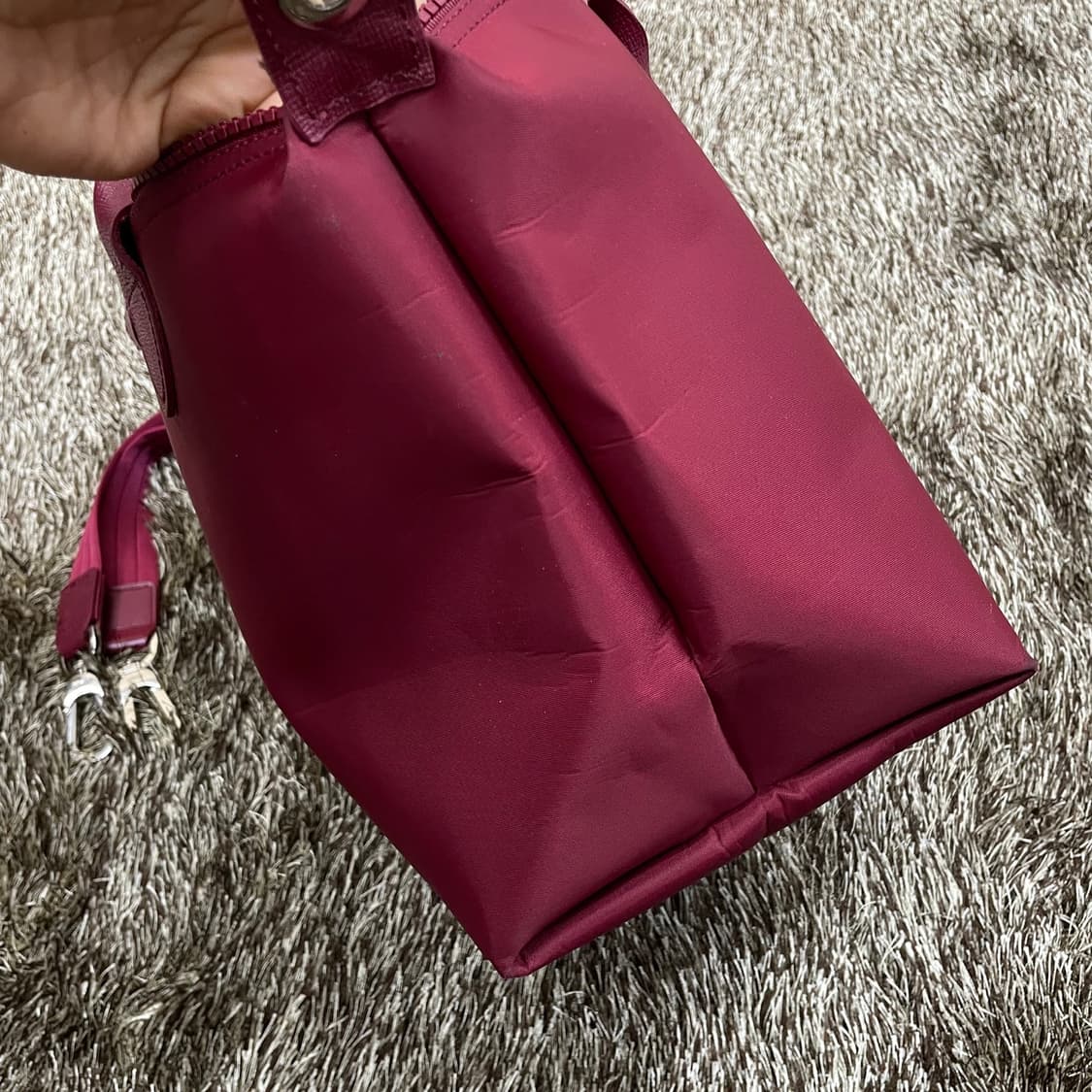 롱샴 Longchamp 르 플리아쥬 네오 버건디 토트백 M  상품이미지3