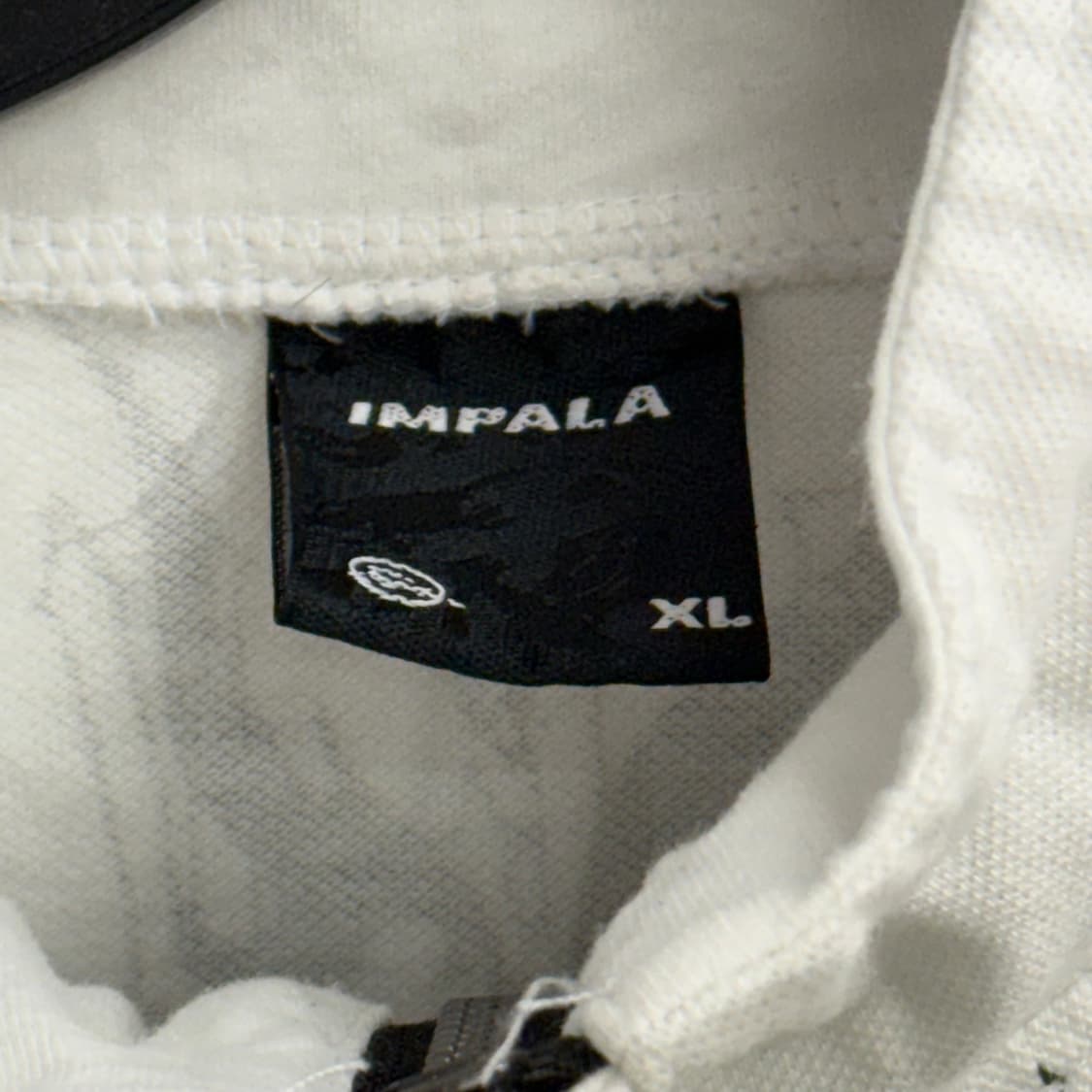 Y2K 임팔라 (impala) 화이트 반팔 카라넥 티셔츠 XL 상품이미지2