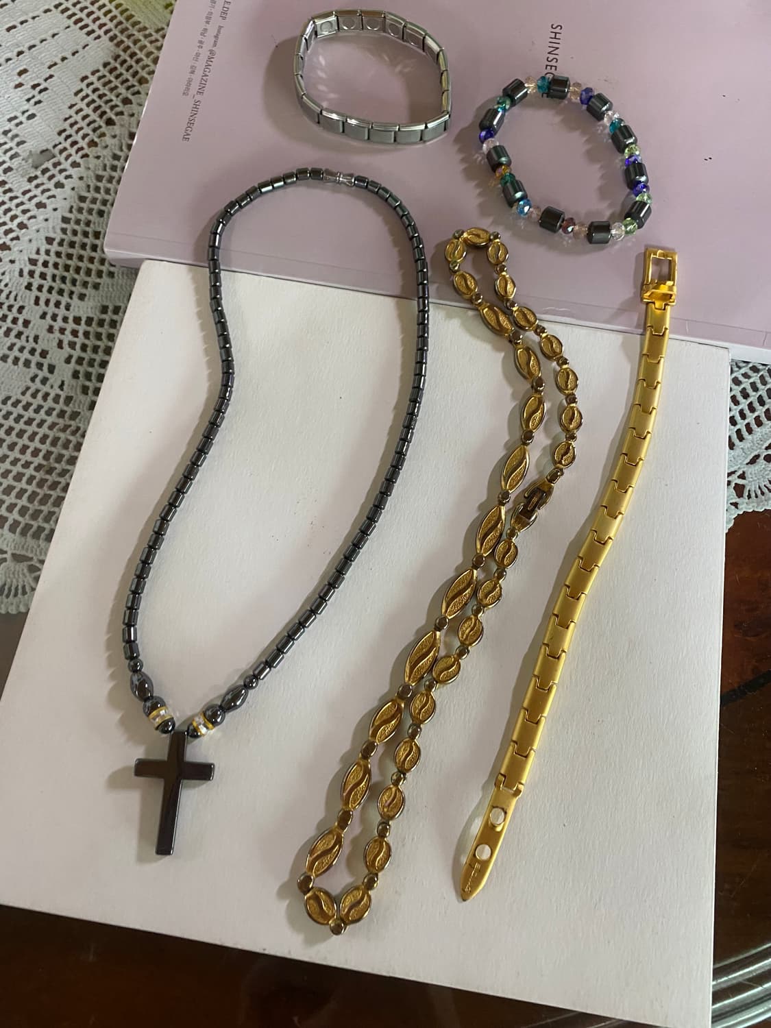 24k도금 등 건강목걸이 팔찌 일괄 상품이미지1