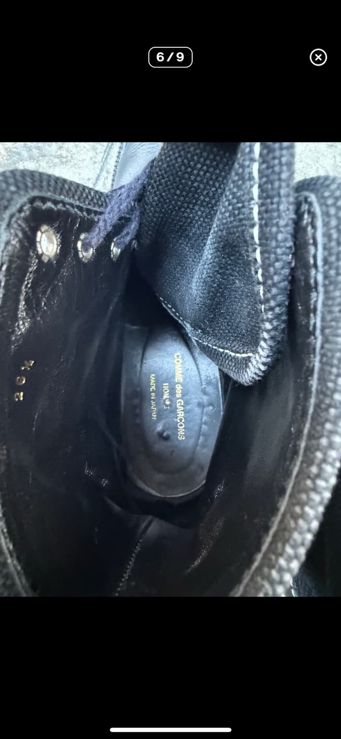 꼼데가르송 옴므 스티치 이중 도킹 부츠 상품이미지6