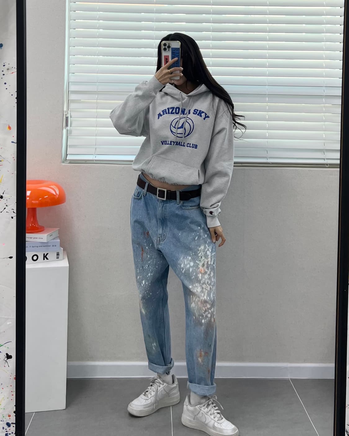 (WOMEN)챔피온 크롭 후드-M1738 상품이미지8