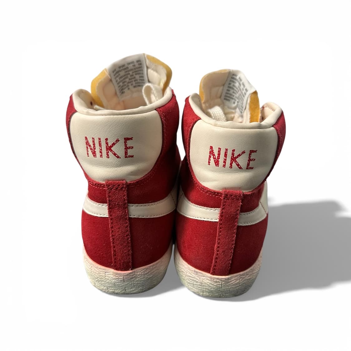 나이키 블레이저 미드 스웨이드 하이탑 스니커즈 레드 상품이미지2