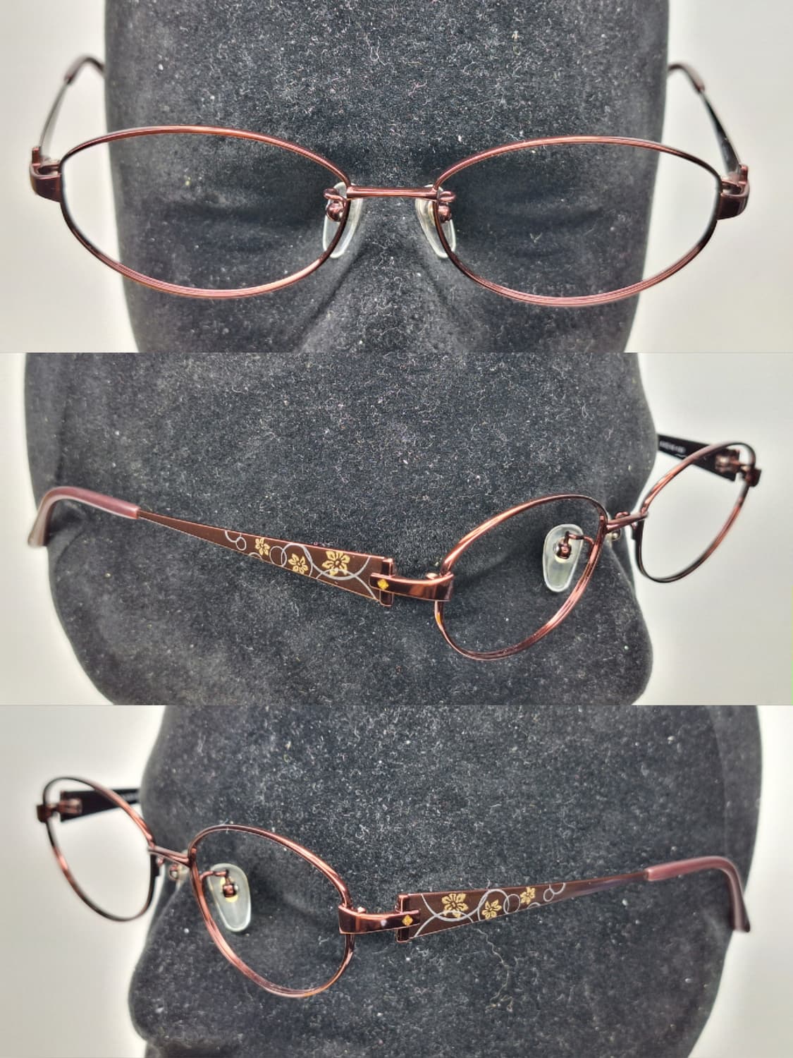 일본 사바에 하우스 HANAHARU No.3292 꽃무늬 티타늄 안경테 상품이미지7