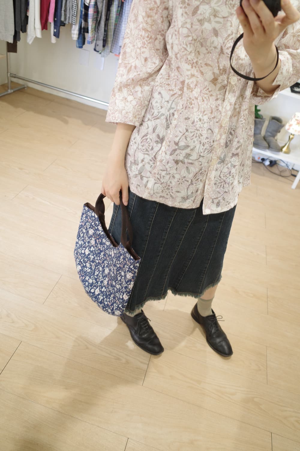 incisional denim skirt 상품이미지4
