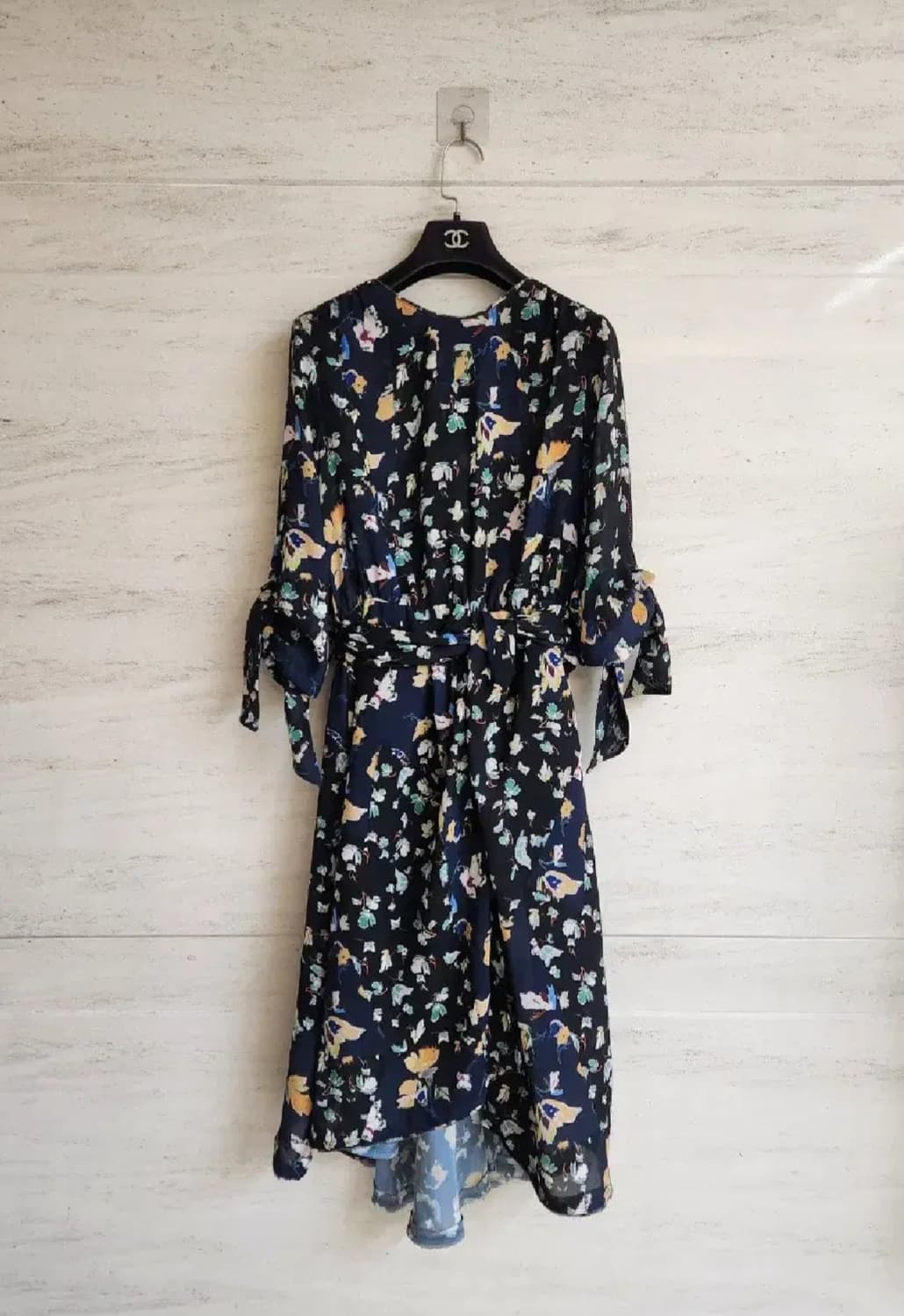 타임 플로럴 소매스트랩 원피스(봄, 가을용)55사이즈 상품이미지4