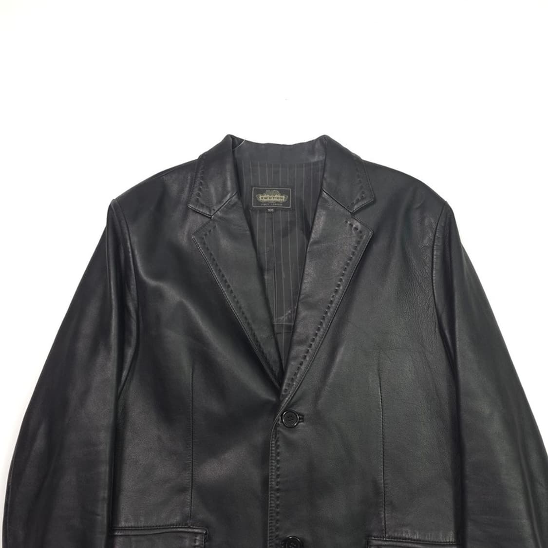 EMOTION 이탈리아 양가죽 테일러드 재킷 블랙 XL 상품이미지3