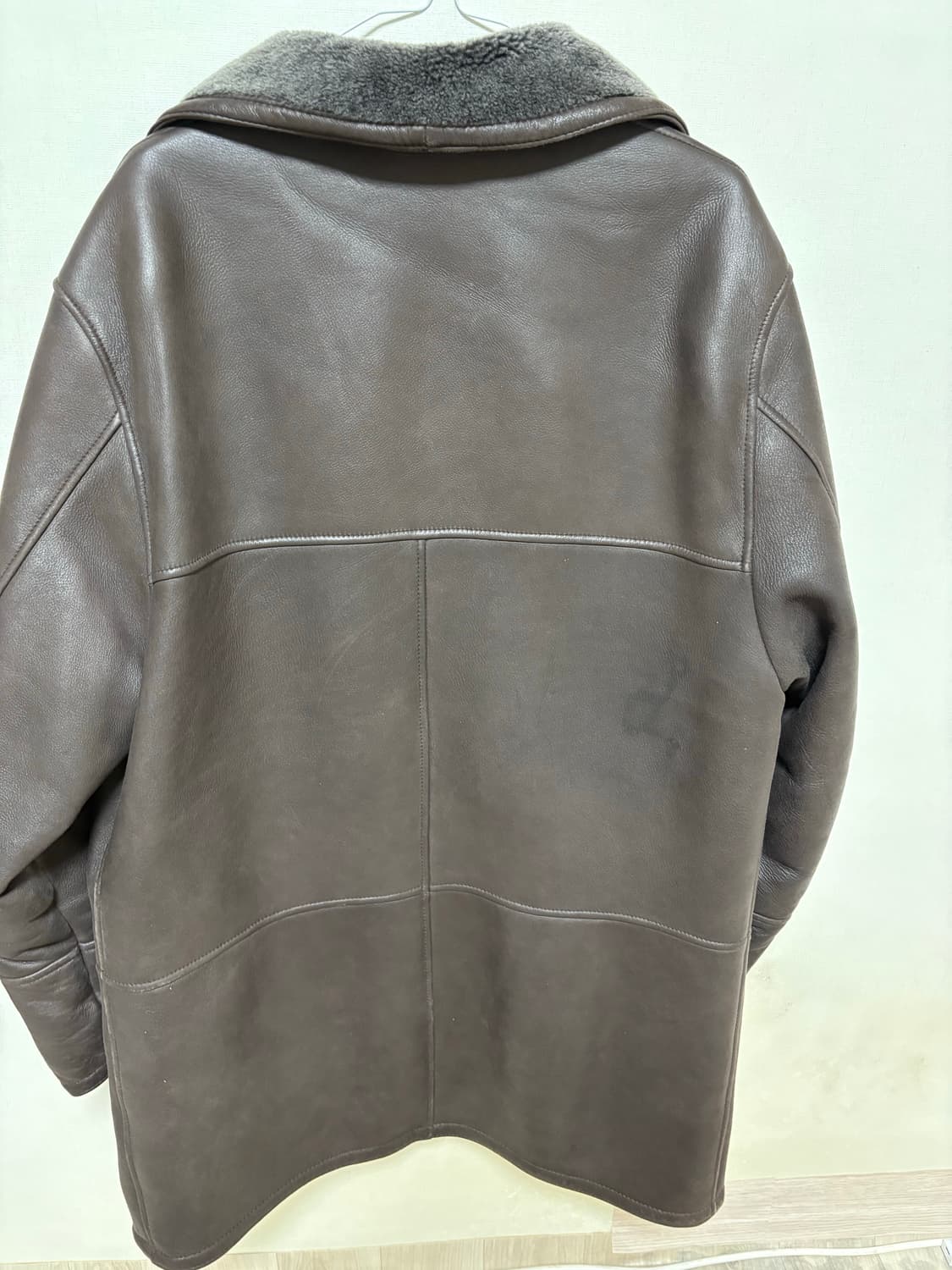 🇮🇹 명품 Bruno Magli✨ 남성 무스탕 코트 🧥 사이즈 10 상품이미지4