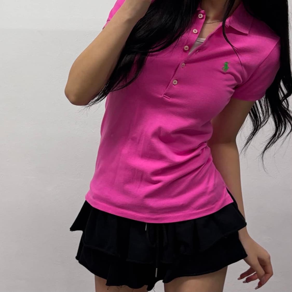 폴로 랄프로렌 5버튼 여리핏 걸즈 pk 반팔   카라티(S) 상품이미지1