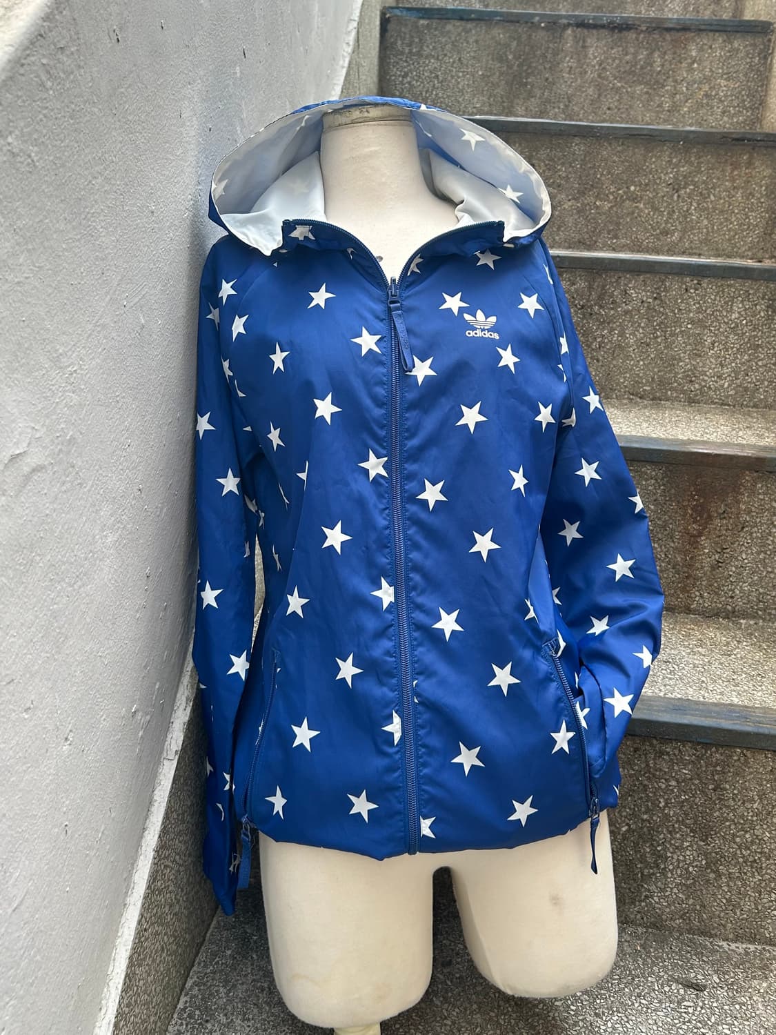 *RARE* 아디다스 별 도트 리버시블 바람막이 상품이미지3
