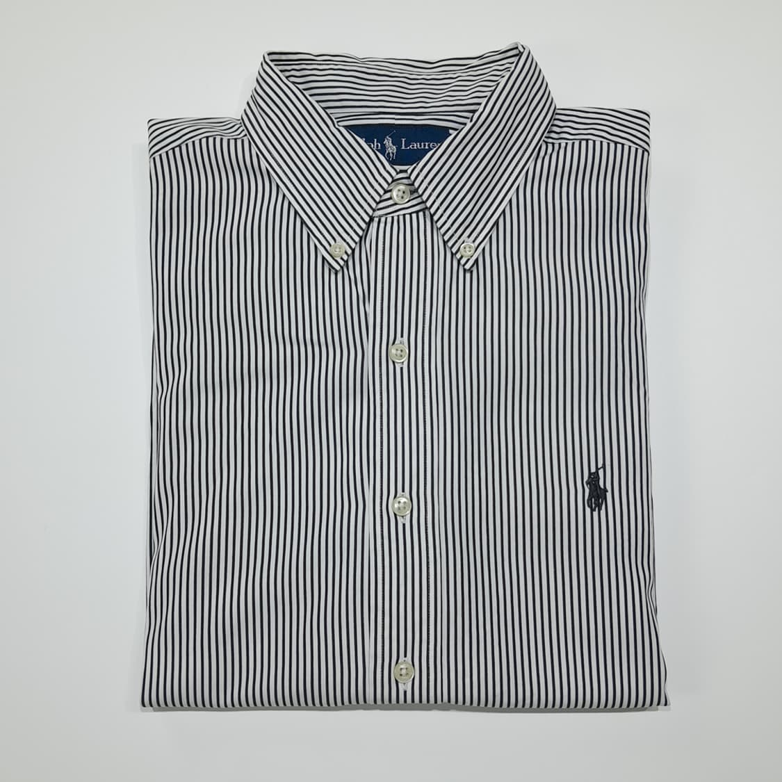 CL941 L 폴로 90s 클래식핏 모던 스트라이프 네이비 셔츠 상품이미지7